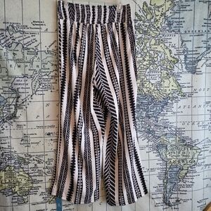Cupshe Black and White Wide Leg Pants